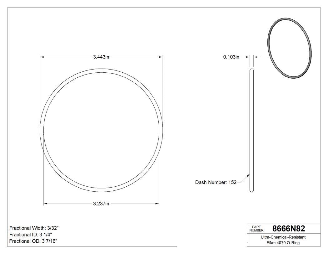 Technical drawing - 8666N82